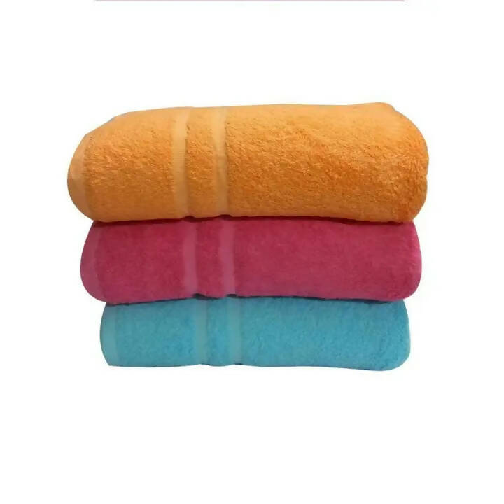 Pack Of 3 Multi Colours Bath Towels (24 X 48 )
