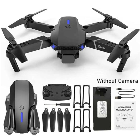 Remote Control Mini Drone LED lighting - GPS - Headless mode - Without Camera - Black