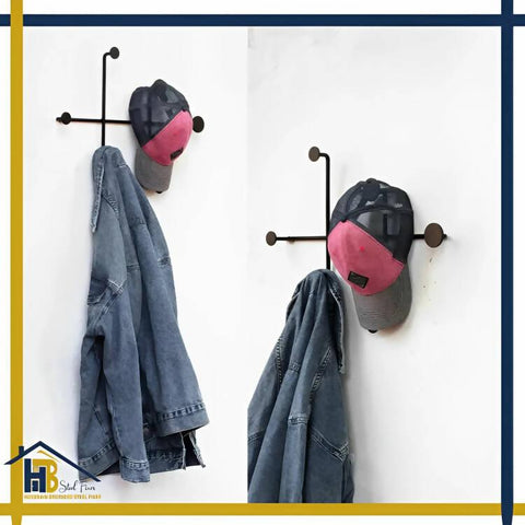 HB One Piece Customize, Modern Clothes Hanger, Wall Hanger, Metal Wall Hooks for Clothes, Modern Clothes Hanger, Wall Coat Hooks, Metal Wall Rack With Hooks, Clothes Hanging Rack, Nordic Cast Iron Dots Wall Hooks Antique Finish Metal Clothes Hanger - ValueBox