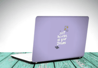 Just Believe in Your Dreams Quote Laptop Skin Vinyl Sticker Decal, 12 13 13.3 14 15 15.4 15.6 Inch Laptop Skin Sticker Cover Art Decal Protector Fits All Laptops - ValueBox