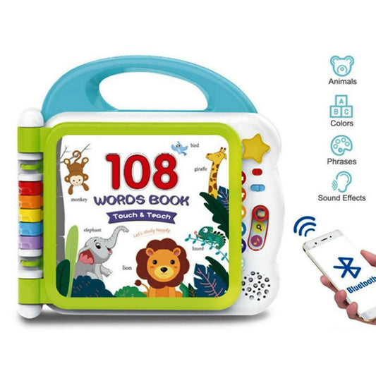 108 Kids Words Book with Bluetooth - Multi Color - ValueBox