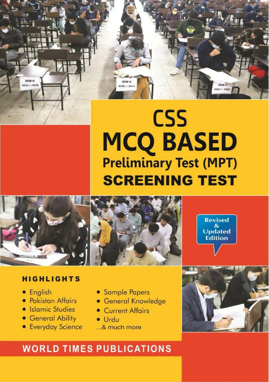 JWT CSS Screening MCQs Based Preliminary Test MPT Guide All PPSC FPSC SPSC KPSC BPSC LECTURESHIP CSS PCS PMS NTS ENTRY TEST ONE PAPER Jahangir World Times JWT Jahangir Book Depot JBD NEW BOOKS N BOOKS