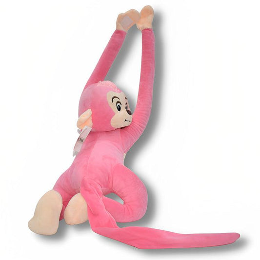 Pink Stuffed Toy Monkey For Kids - ValueBox