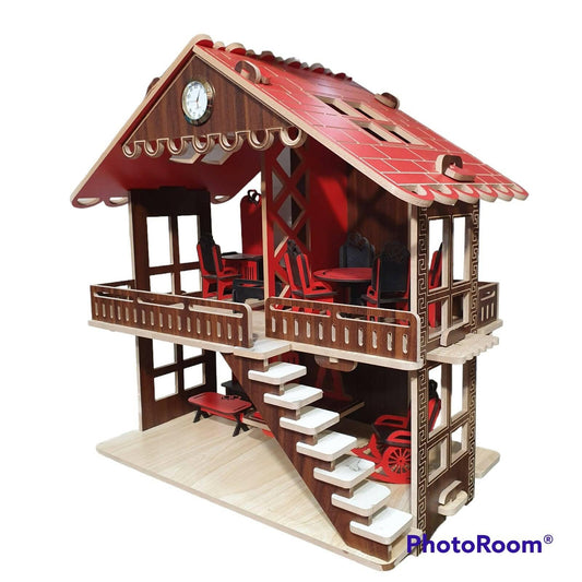 kids wooden doll house - ValueBox