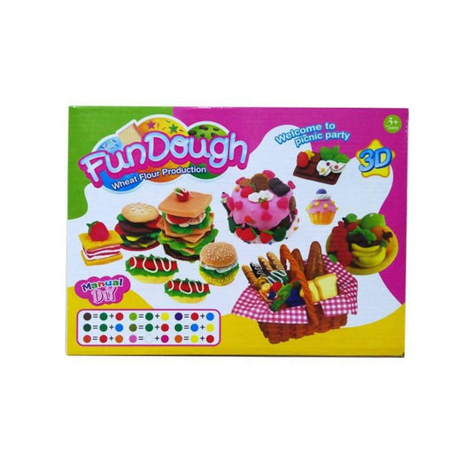 Fun Dough Picnic – Coloforful Playdoh Set With Molds
