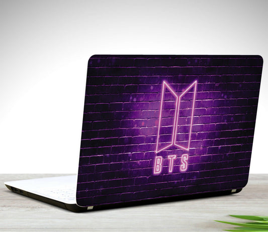 BTS Logo Violet Bangtan Boys Street Laptop - ValueBox
