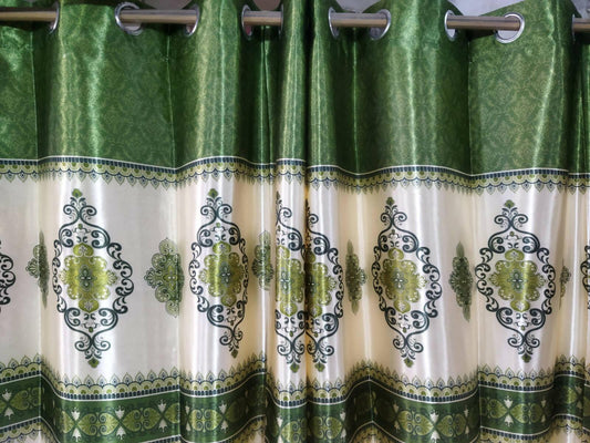 Silk printed curtain