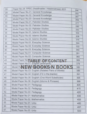 PPSC Previous Papers And Model Papers Lecturer Head Master/Mistress Pervaiz Iqbal Majeed Book Depot MBD For Headmaster Headmistress Lecturer Subject Specialist SUBJECTIVE , MCQS, SHORT QUESTIONS AND ANSWERS NEW BOOKS N BOOKS