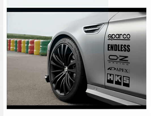 Sports car design logos in vinyl for sports look one side - ValueBox