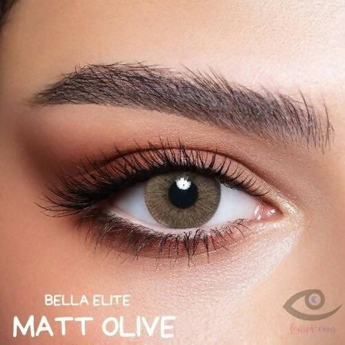 Bella matt olive eye lenses – elite collection - ValueBox