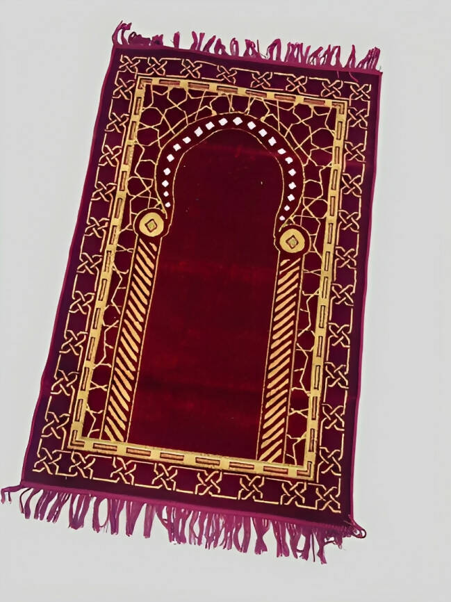 Traditional Turkish Style Prayer Rug | Jai Namaz | Janamaz Prayer Mat