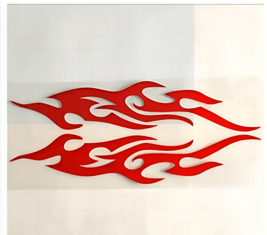 2pcs Universal Car Sticker Styling Engine Hood Motorcycle Decal Decor Mural Vinyl Covers Auto Flame Sticker Car-styling - ValueBox