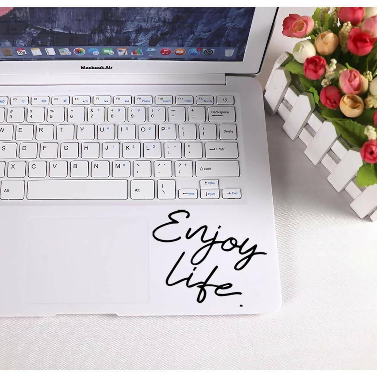 Enjoy Life Motivational Laptop Sticker Decal New Design, Car Stickers, Wall Stickers High Quality Vinyl Stickers by Sticker Studio - ValueBox