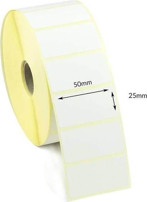 Barcode Label Sticker Roll 1000 Stickers 50mm × 25mm /2×1 inch - ValueBox