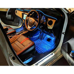 Car Atmosphere Ambient Multi Color Light With Remote For Interior - 7 Color