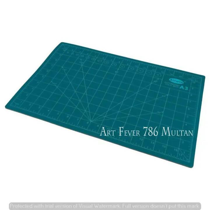 ALLWIN Professional Cutting Mat A3 Self-Healing Double Sided Durable Non-Slip PVC (45X30CM, Green) - ValueBox