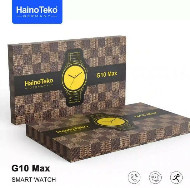 HainoTeko G10 Max Gold Edition Smart Watch With 3 Free Straps