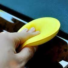 2Pc Foam Applicator Pad For Applying Polish ,Wax ,Compound Yellow Polishing Pad