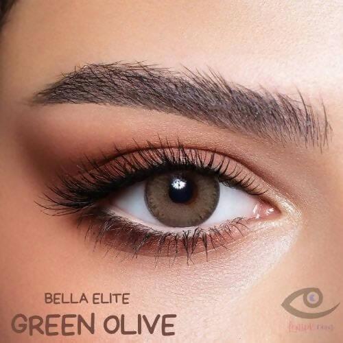 Bella green olive eye lenses – elite collection - ValueBox