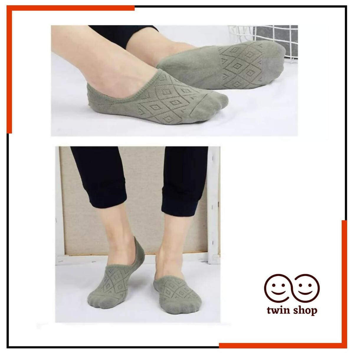 Pack of 2 Loafer Socks for Men & Women