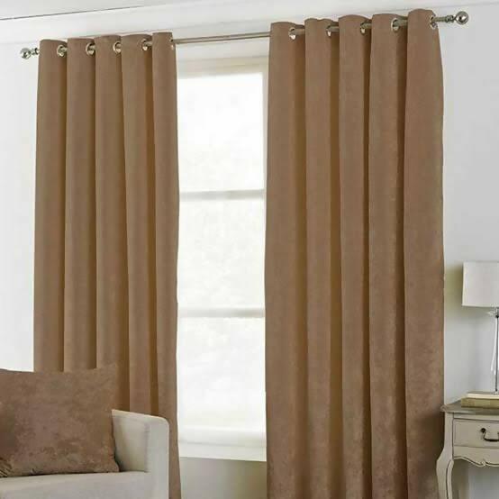 Plain velvet curtains 1 piece - ValueBox