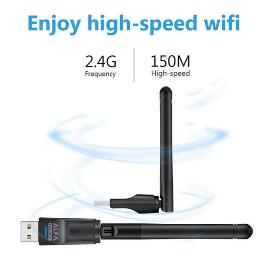 Alfa Net Wifi Wireless-n Usb Adapter Antenna Receiver Catcher Ghz 150 / 300 Mbps - ValueBox