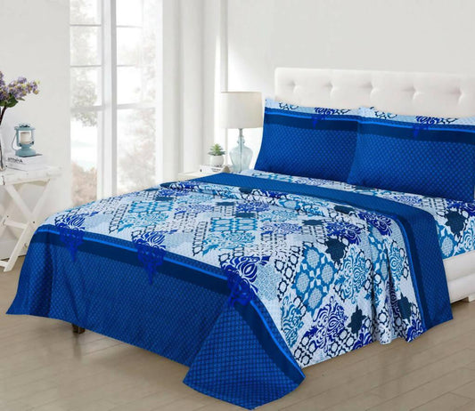 azure double bedsheet