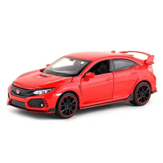Honda Civic Type-R Racer Die Cast Scale Model Car - Red - 6 Inches - ValueBox