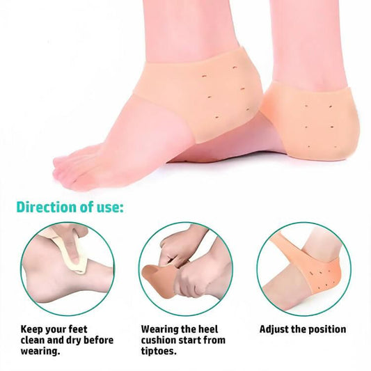 Heel Cups, Plantar Fasciitis Inserts, Heel Pads Cushion () Great for Heel Pain, Heal Dry Cracked Heels, Achilles Tendinitis, for Men & Women.(Gel Heel Cups) - ValueBox