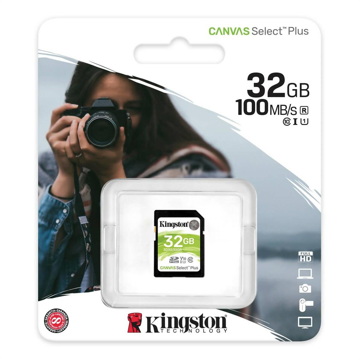 Kingston Canvas Select Plus microSD Card 32GB SDCS2/32GB - ValueBox