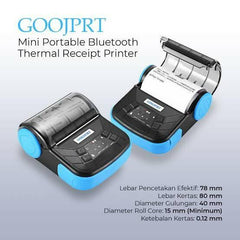 Goojprt MTP-3 80mm/3 inches Portable Bluetooth Mobile Printer - ValueBox
