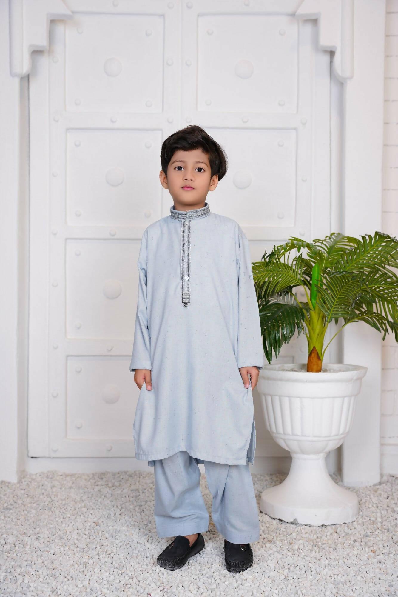 Sky Blue Boy Kurta Shalwar - ValueBox