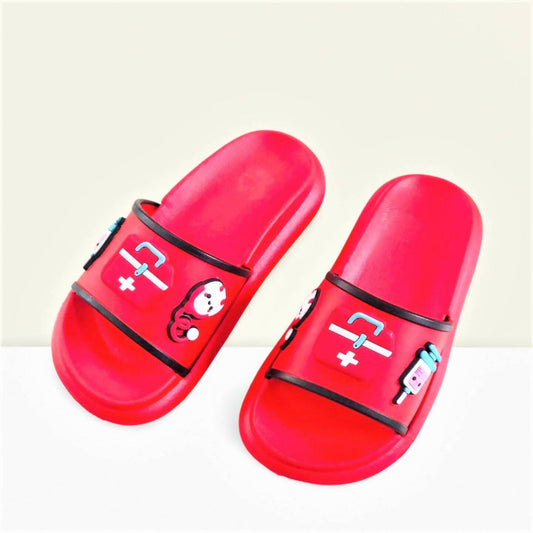 RED KIDS SLIPPERS