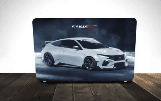 White Car Laptop Skin Vinyl Sticker Decal, 12 13 13.3 14 15 15.4 15.6 Inch Laptop Skin Sticker Cover Art Decal Protector Fits All Laptops - ValueBox