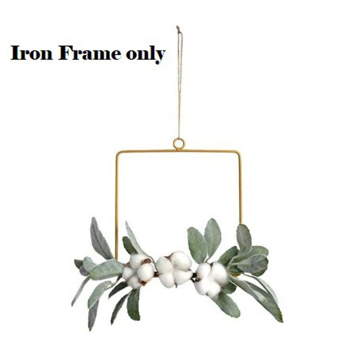 1pc Metal Wall Hanging Flower wall decoration pine cone pendant garland - ValueBox