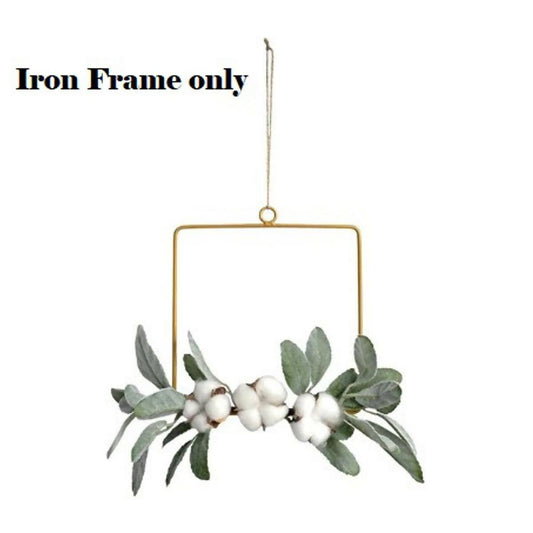 1pc Metal Wall Hanging Flower wall decoration pine cone pendant garland - ValueBox