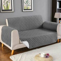 Quilted sofa cover - Dark Grey - ValueBox