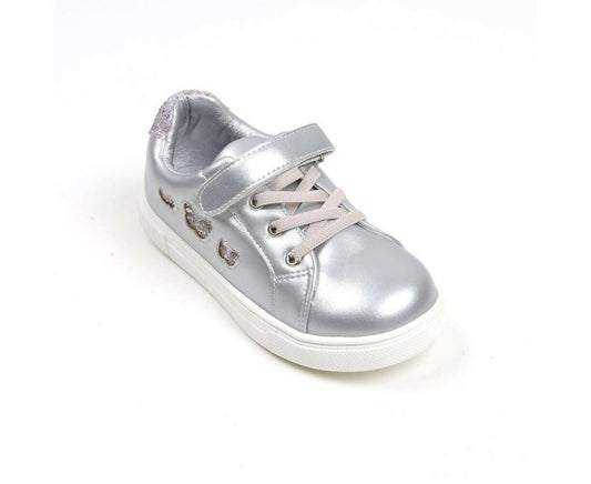 CASUAL SNEAKERS FOR GIRLS - SILVER (K558-K26)