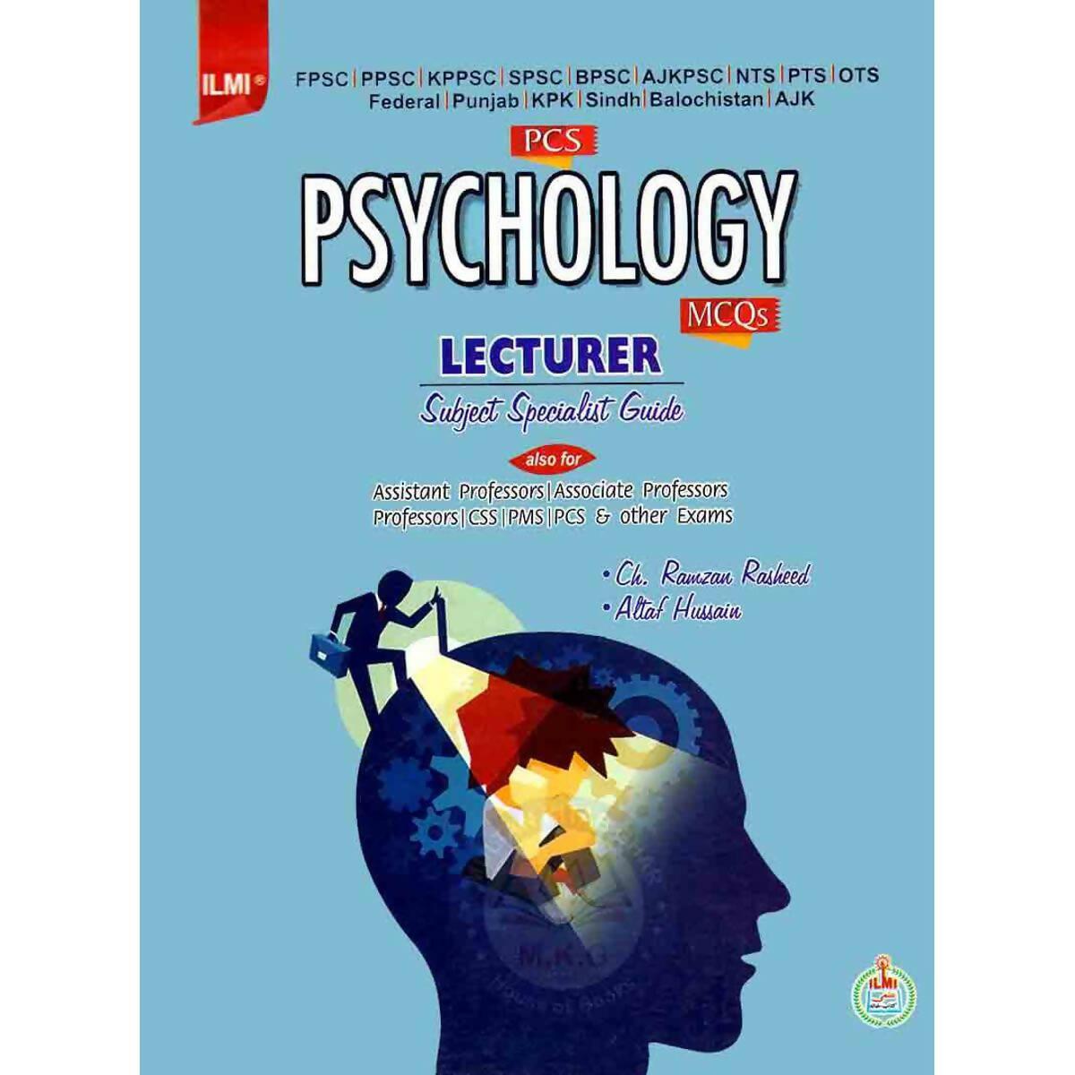 Ilmi Psychology MCQs Book For Lecturer & Subject Specialist - ValueBox