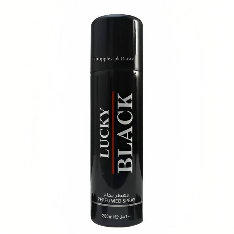 Body Spray Lucky Black for Men 200ml High Imported Quality Long Lasting for Body Spray Men and Men Deodorants Premium Quality Best for Gift Boys Body Spray for Young Person Executive Professional Quality Long Lasting Big Bottle