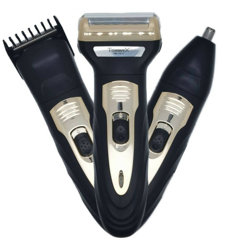 Men’s 3in1 electric shaver cleaning face trimer Rechargeable Electric Razor TM-7217