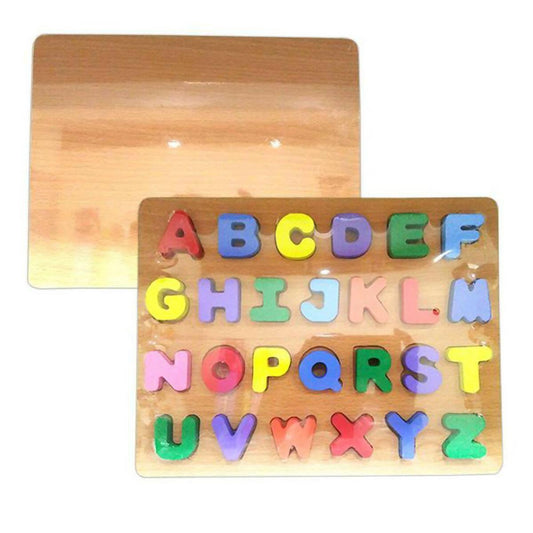 Capital ABC Alphabets – Thick Wooden 3D Board Puzzle - ValueBox