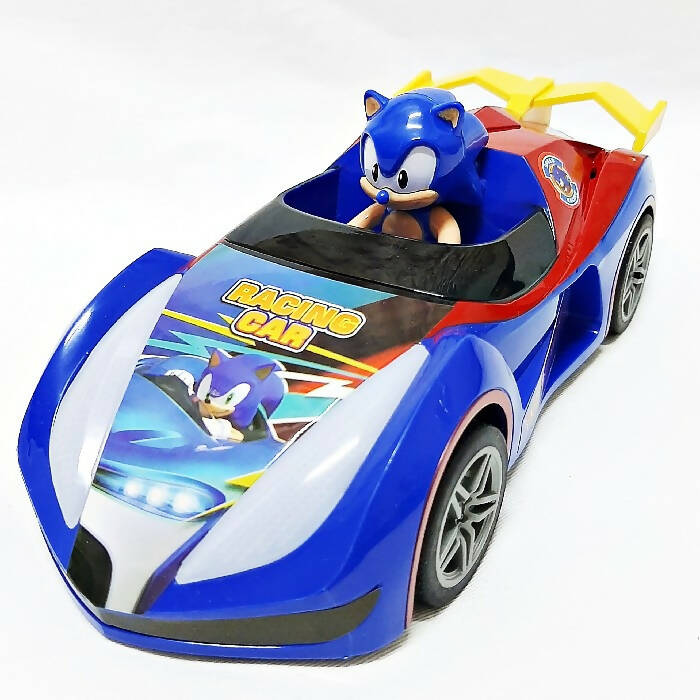 Rc - Sonic The Hedgehog Rechargeable Blue Car - 9 Inches