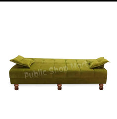 Sofa Combed Apple Green 3 Seater Stylish Design Colour Can be Customised - ValueBox