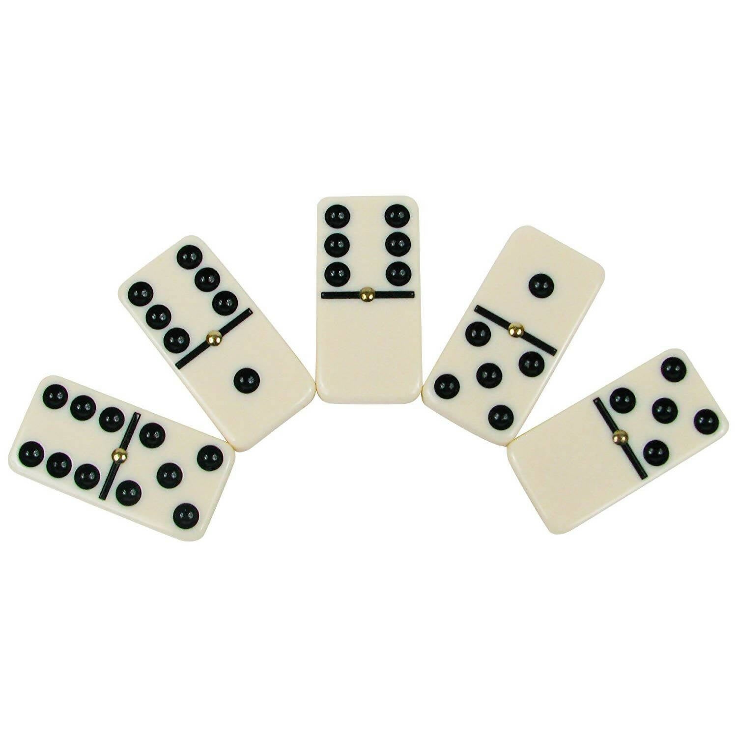 Dominoes Set- 28 Pieces Double-Six Ivory Domino Tiles Set Classic Numbers Table Game