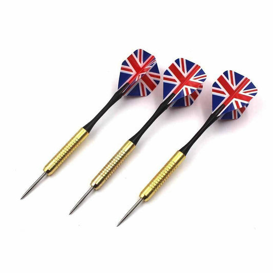 Pack of 3 - Darts with National Flag Stainless Steel Tip Dart for Dartboard Fun