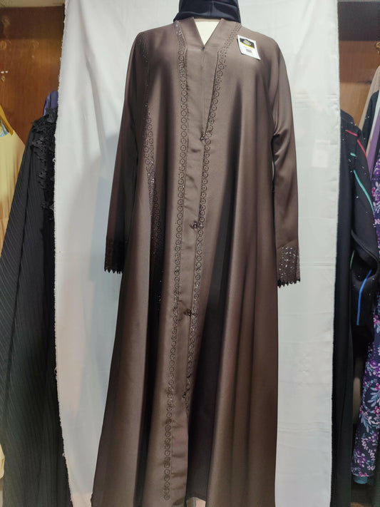 front open pearl abaya - ValueBox