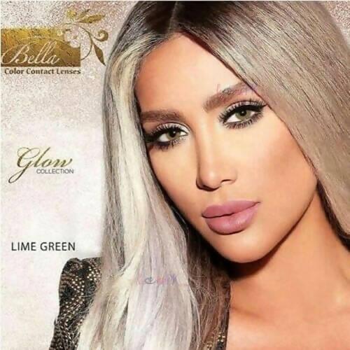 Bella Lime Green Eye Lenses – Glow Collection