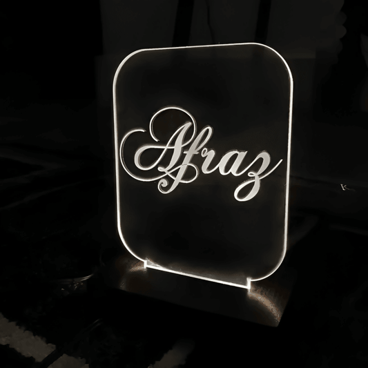 Customized Acrylic Name Led Lamp, Best Customized/personalized Gifts, Birthday Gift for Husband, Friends, Siblings, Parents Anniversary Gifts Beautiful Table Decor - ValueBox