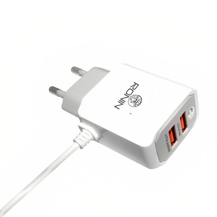 R-722 Dual USB + Attached Wire Charger 2.4A - ValueBox